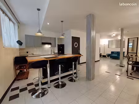 grand t2 meublé de 75 m² – place de la république
