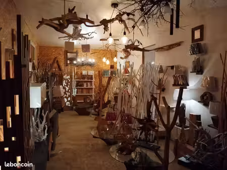 liquidation stock boutique de décoration style bois flotté
