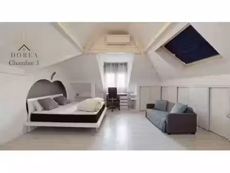chambre en colocation féminine meublée