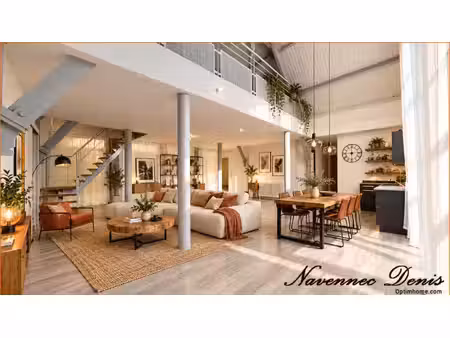 rouen rive droite – loft de caractère de 127 m² à deux pas du vieux-marché