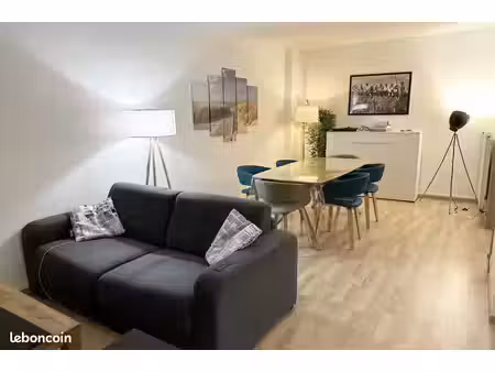 location appartement meublée 74m2 rouen gare avec 2 chambres  idéal couple ou colocation
