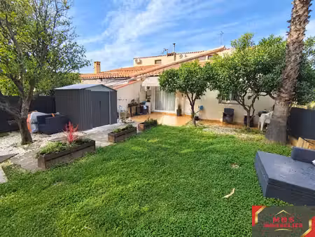 argelès-sur-mer - maison plain-pied t4 70 m2 jardin