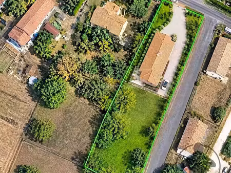 vente terrain 1700 m2 à les églisottes-et-chalaures
