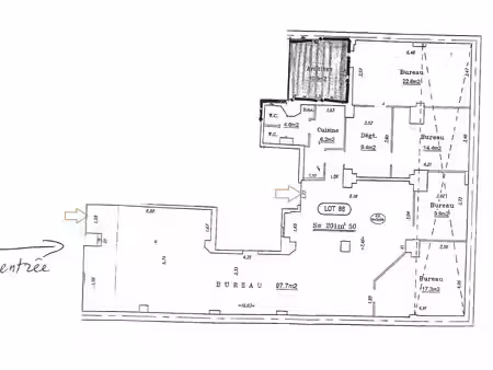 vente bureaux paris 75009 202m²