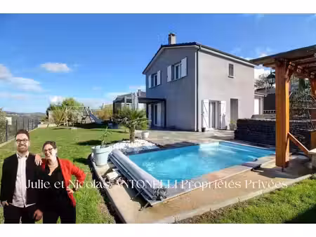 firminy 42700 maison 87m² habitables 3 chambres garage sur 731m² de terrain avec piscine