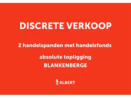 commercieel te koop in blankenberge