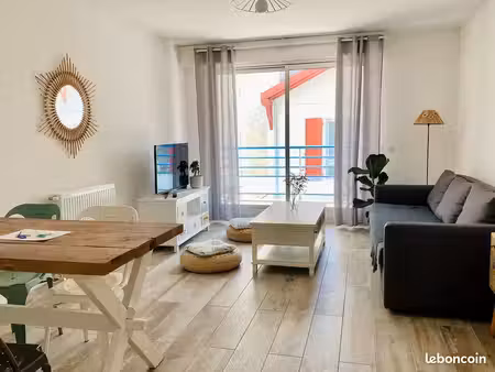 t3 meublé 60 m² – quartier verdun / bon air – biarritz