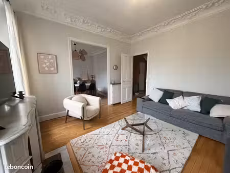 appartement meublé - 77m2 - nancy  quartier sainte marie - 3 pièces