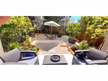 petit bijou t1 avec terrasse et jardin privatif de 45m2 plein sud à montpellier. coup de c