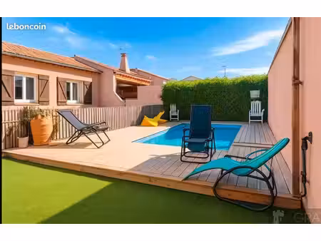 appartement 93 m² avec terrain et piscine