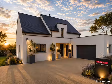 projet de construction d'une maison 140 m² avec terrain à moelan-sur-mer (29)