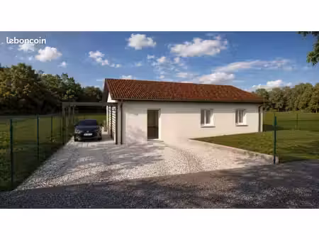 projet de construction d'une maison 80 m² avec terrain à villeneuve-de-marc (38)