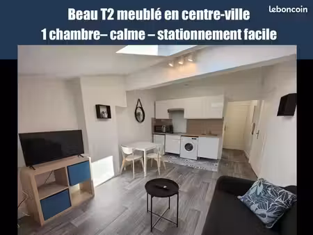 agréable t2 meublé centre-ville
