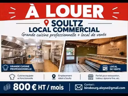 grande cuisine et local de vente