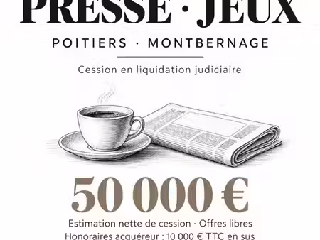 bar  fdj  presse  tabac 75 m² poitiers