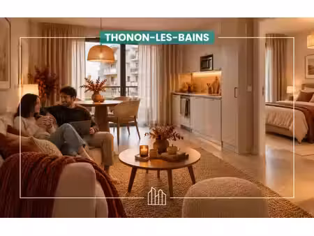 vente appartement neuf 2 pièces 40m2 thonon-les-bains - 208000 € - surface privée