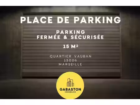 location parking 15 m² à marseille 6ème (13006)  145 €