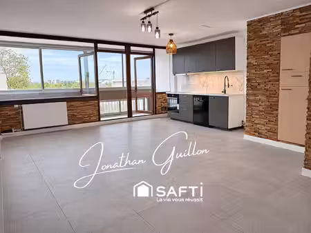 appartement f3 64 m2 + loggia - proche commodités - meaux - colbert
