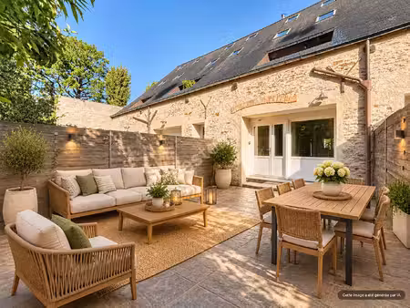 nantes jardin des plantes  triplex avec 4 chambres  terrasse  place de parking et cave
