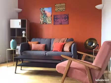 t3 de charme meublé 63 m² – 2 chambres – dijon centre / darcy – bail mobilité