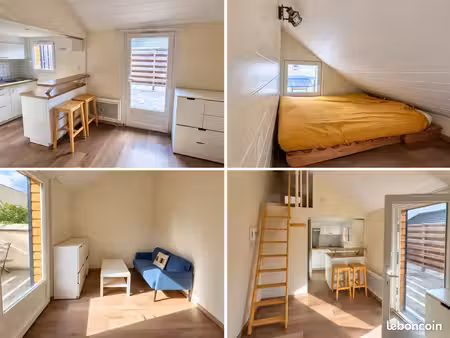 studio meublé 19 m² avec terrasse privative – quartier dunois  orléans – 500 cc