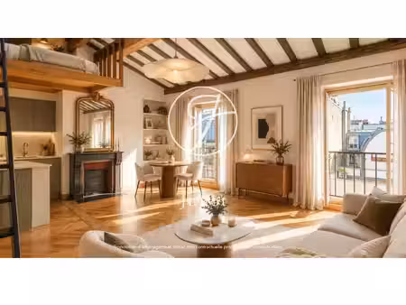 paris 18e - lepic / abbesses - studio - 32 86m² carrez