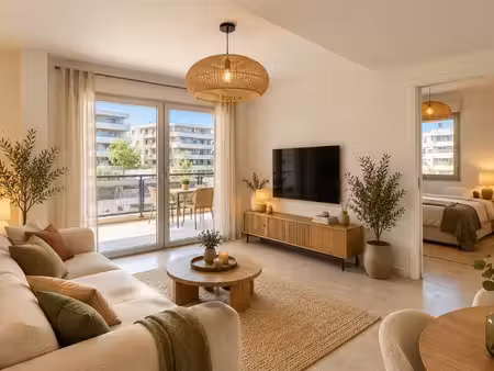 montpellier – port-mariane | t2 avec terrasse de 21 m² et garage