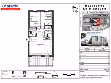 appartement 3 pièces 66 m² à louer tours 37100 ? | era immobilier