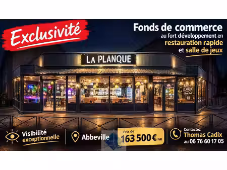 vente locaux professionnels 0 pièces 140 m² à abbeville (80100)  163 500 €