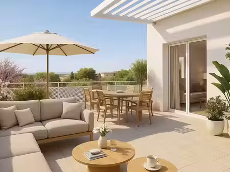 rare quartier millenaire - grand t4 91m² + 50m² de terrasse
