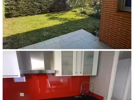 toulouse argoulets – charmant t2 meublé traversant de 48 m² avec double jardin & 1 parking