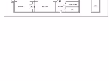 saint-étienne – t2 bis 63 m² lumineux avec alcôves – beau potentiel à rafraîchir