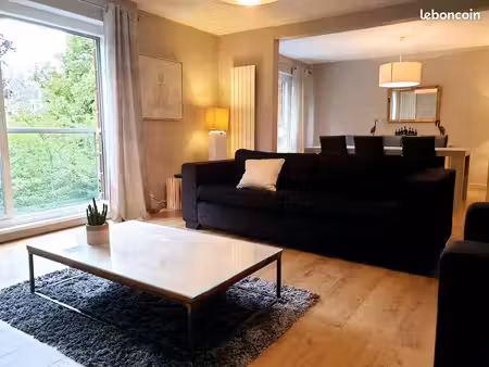 appt meublé 3 chbres 115m²+garage tram lille st maur