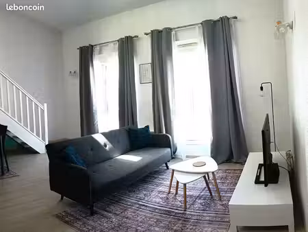 mérignac centre t2 duplex 58m² meublé