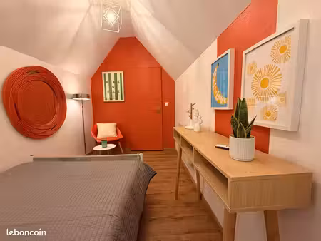 superbe t2 duplex meublé – 40 m² – tours rabelais / giraudeau