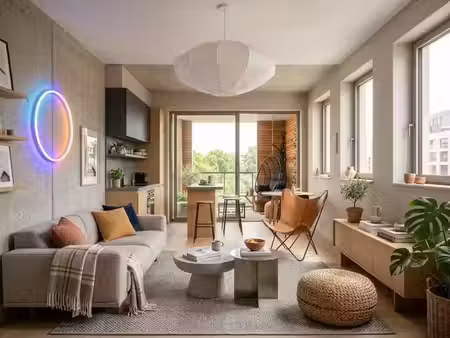 vente appartement 45 m² à lyon 7ème (69007)  327 300 €