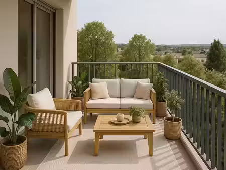 a deux pas du luxembourg  neuf  thionville  t2 + terrasse